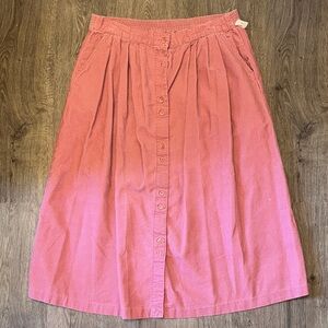 Van Heusen A-Line Pink corduroy  Skirt